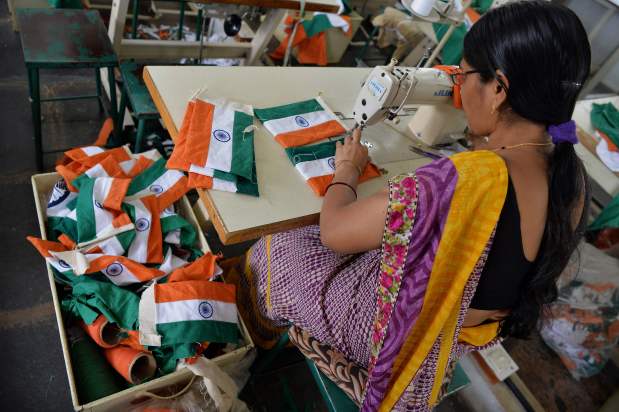 Image result for Tulasigeri is home to India's only official flag-making company