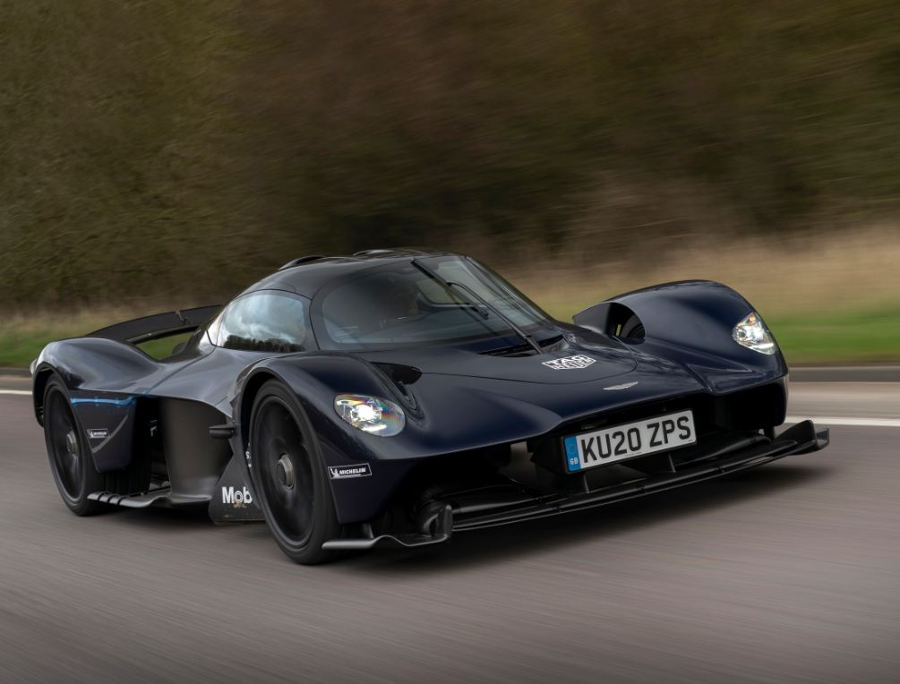 aston martin,aston martin dbx aston martin valkyrie hits the roads