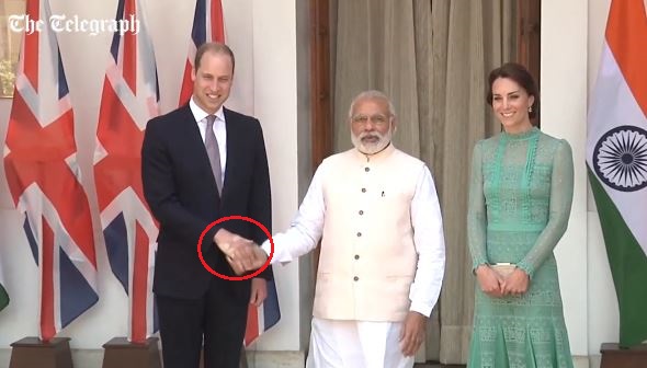 World News: Indian PM Modi's firm handshake leaves a print on Prince ...