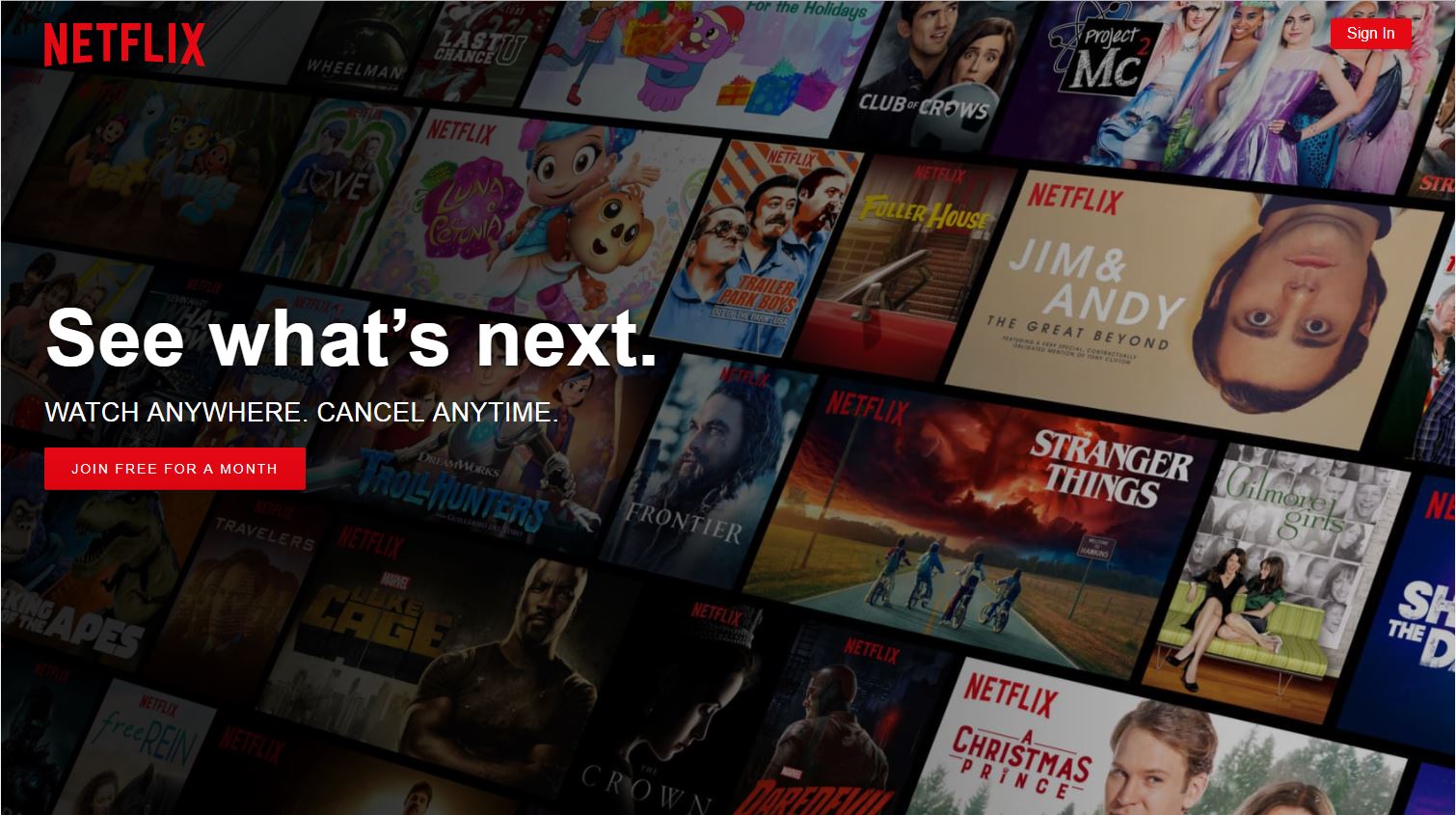 binge list of shows