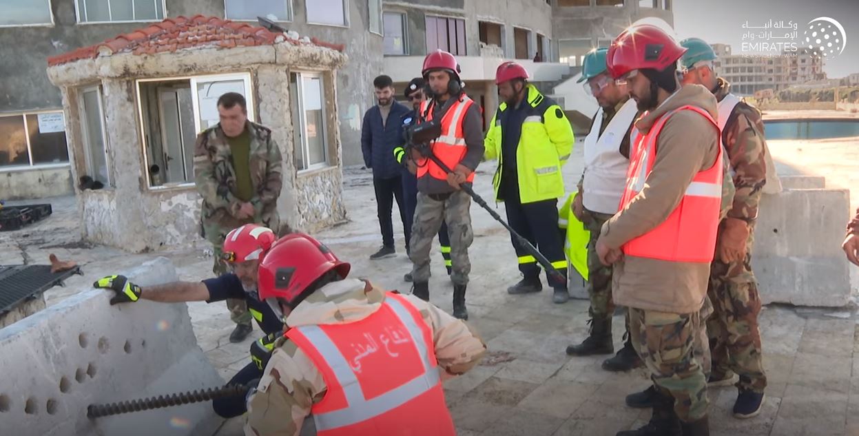 UAE: UAE Search and Rescue team continues practical training for Syrian ...