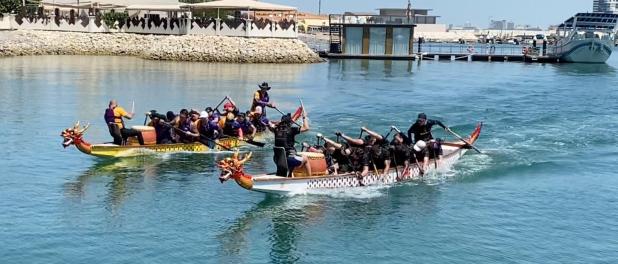 Bahrain News: Paddlers take part in dragon boat race