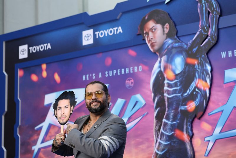 Hollywood: DC superhero 'Blue Beetle' brings Latino family team to big ...