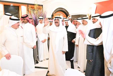 Kuwait Amir attends 'Ghabqa' hosted by Shaikh...