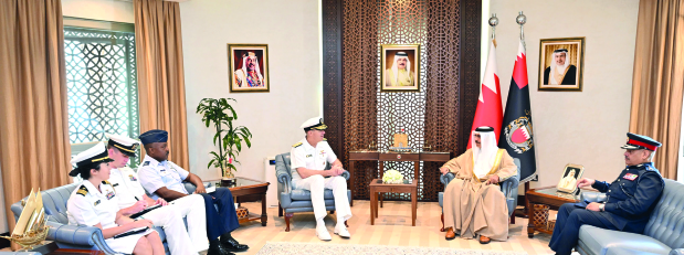 <p>Interior Minister General Shaikh Rashid bin Abdulla Al Khalifa received Vice Admiral George Wikoff, Commander of the US Naval Forces Central Command and Commander of the Fifth Fleet. </p><p>Public Security Chief Lieutenant General Tariq Al Hassan was present. </p><p>The minister praised the strategic partnership and close relations between the kingdom and the US, particularly the exchange of expertise across various areas of security co-operation. </p><p>The meeting reviewed programmes of security co-operation and co-ordination aimed at enhancing joint efforts and serving the interests of both countries.</p>