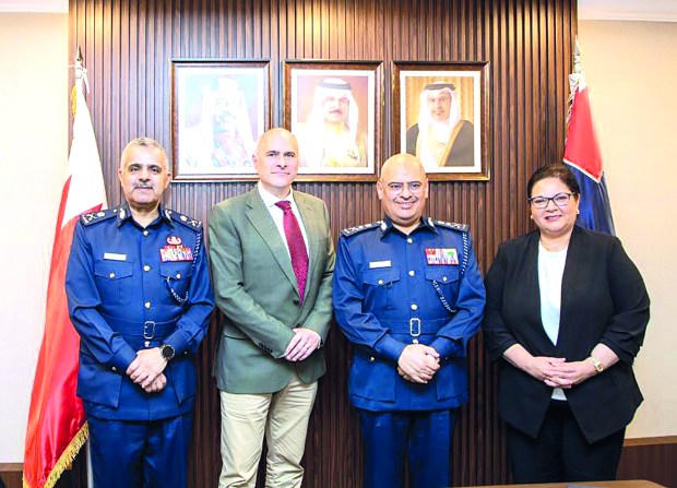 <p>Public Security chief and Royal Academy of Police&rsquo;s Scientific Council chairman Lieutenant General Tariq Al Hassan received Business School dean at the University of Nottingham, UK, David Park. Lt Gen Al Hassan highlighted the role of the Royal Academy of Police in developing and qualifying security personnel to enhance performance within the policing system.</p>
<p>The meeting discussed areas of academic and training co-operation, the exchange of scientific and practical expertise in line with developments in artificial intelligence and smart policing applications.</p>
<p>They also reviewed joint programmes aimed at enhancing the capabilities of Interior Ministry personnel and students at the Royal Academy of Police.</p>