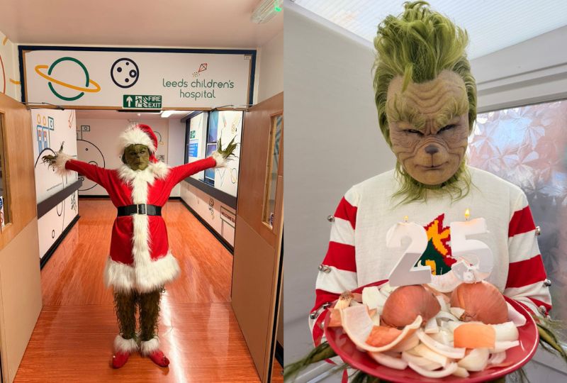 Grinch impersonator who visits hospitals to spread joy hopes to give character ‘new meaning' on film's 25th anniversary