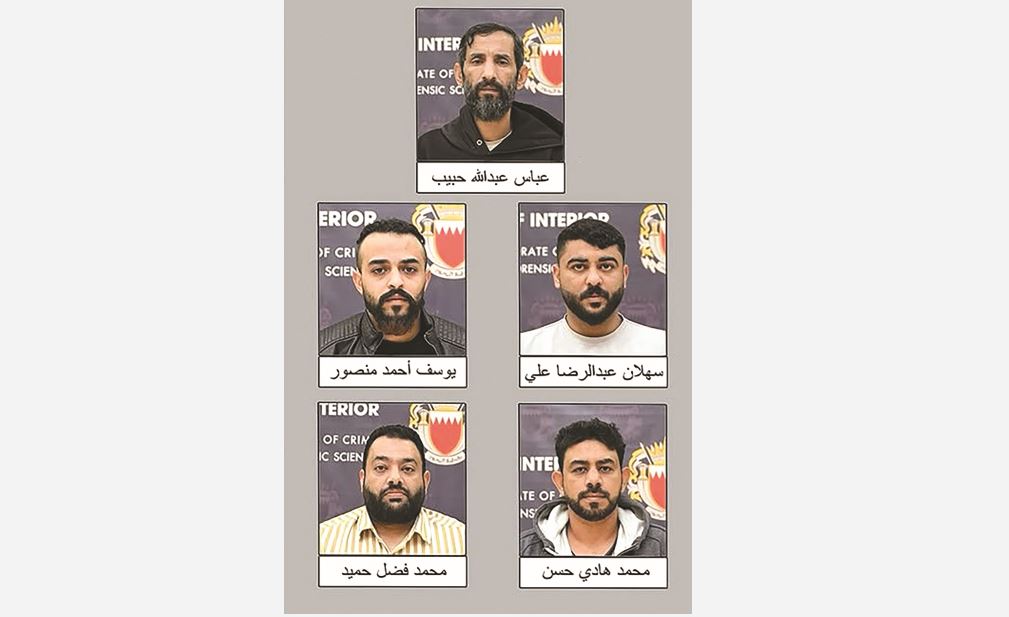 Top, Mr Habib, from left, Mr Mansoor, Mr Ali, Mr Fadhl and Mr Hassan