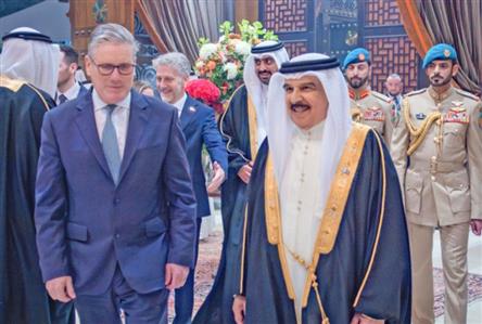 King highlights strong Bahrain-UK partnership...