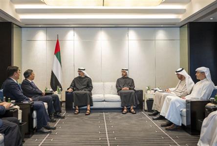 Crown Prince of Abu Dhabi meets with chairmen...