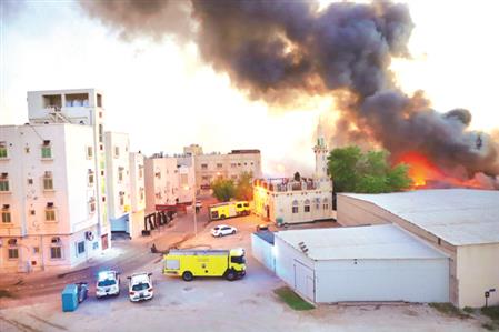 Blaze at timber warehouses extinguished