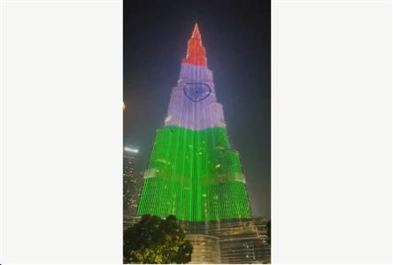 WATCH: Burj Khalifa lights up in Indian tricolour...