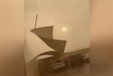 Al Ain hit by strong winds and hail