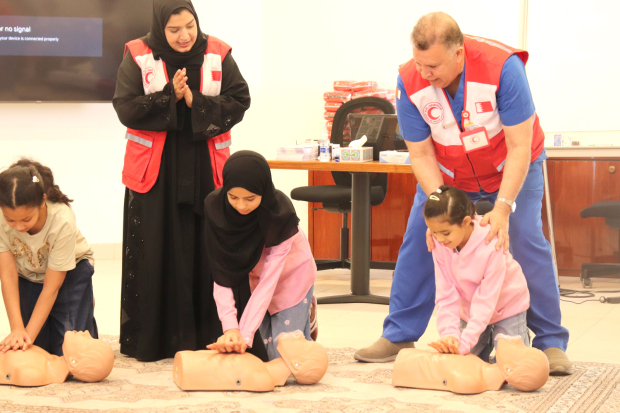 Children get training to handle emergency situations...