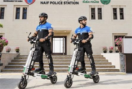 Dubai Police on e-scooters catch thieves and...