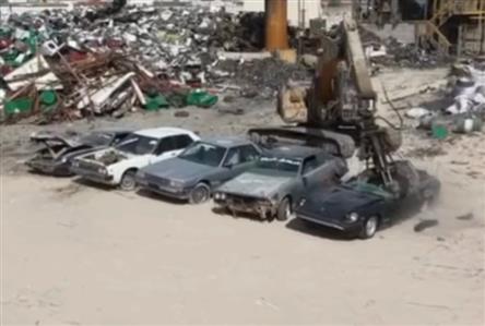 Kuwait authorities crush reckless drivers' cars...