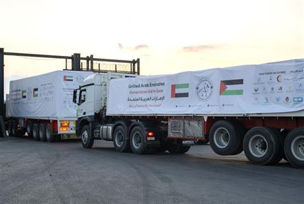 Three UAE aid convoys carrying 458 tonnes enter...