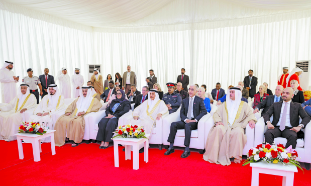 The Deputy Premier with ministers and dignitaries at the ceremony